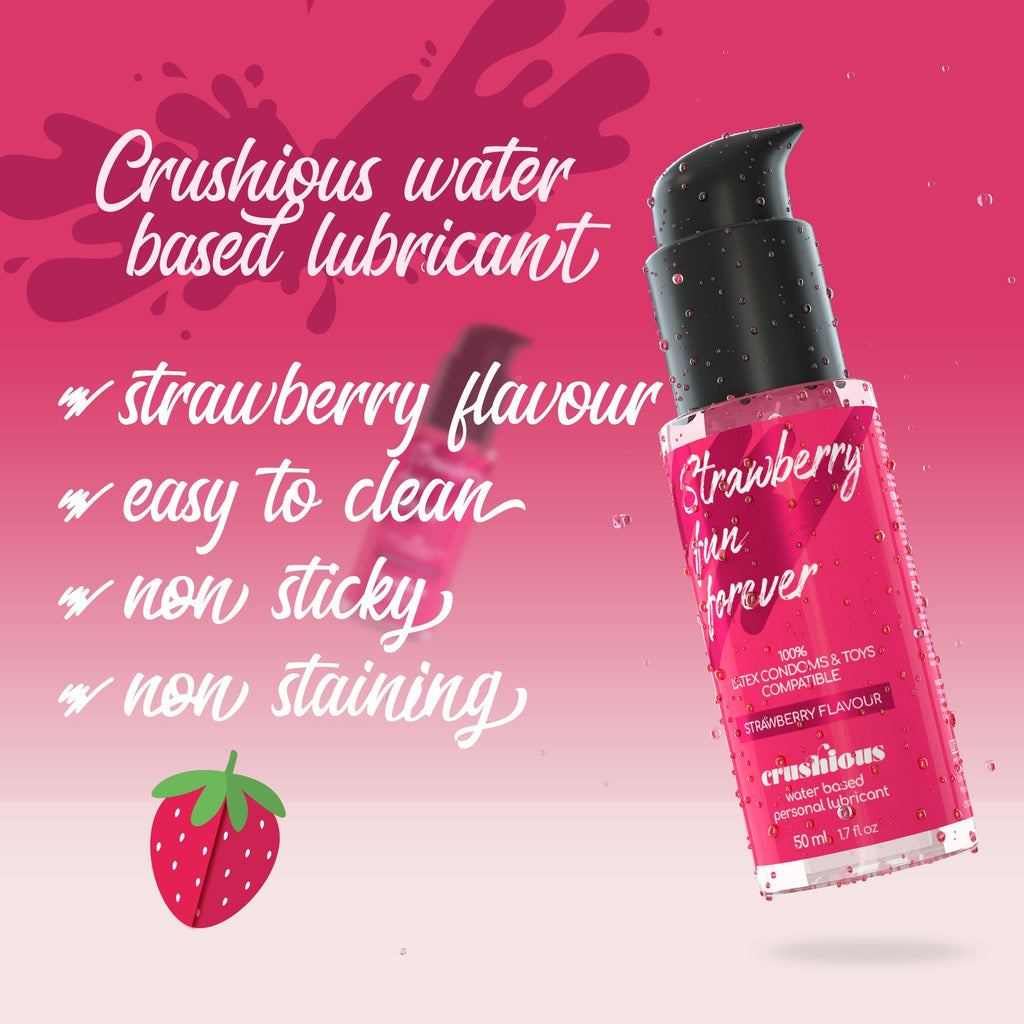 Lubrificante Com Sabor A Morango 50 Ml Crushious