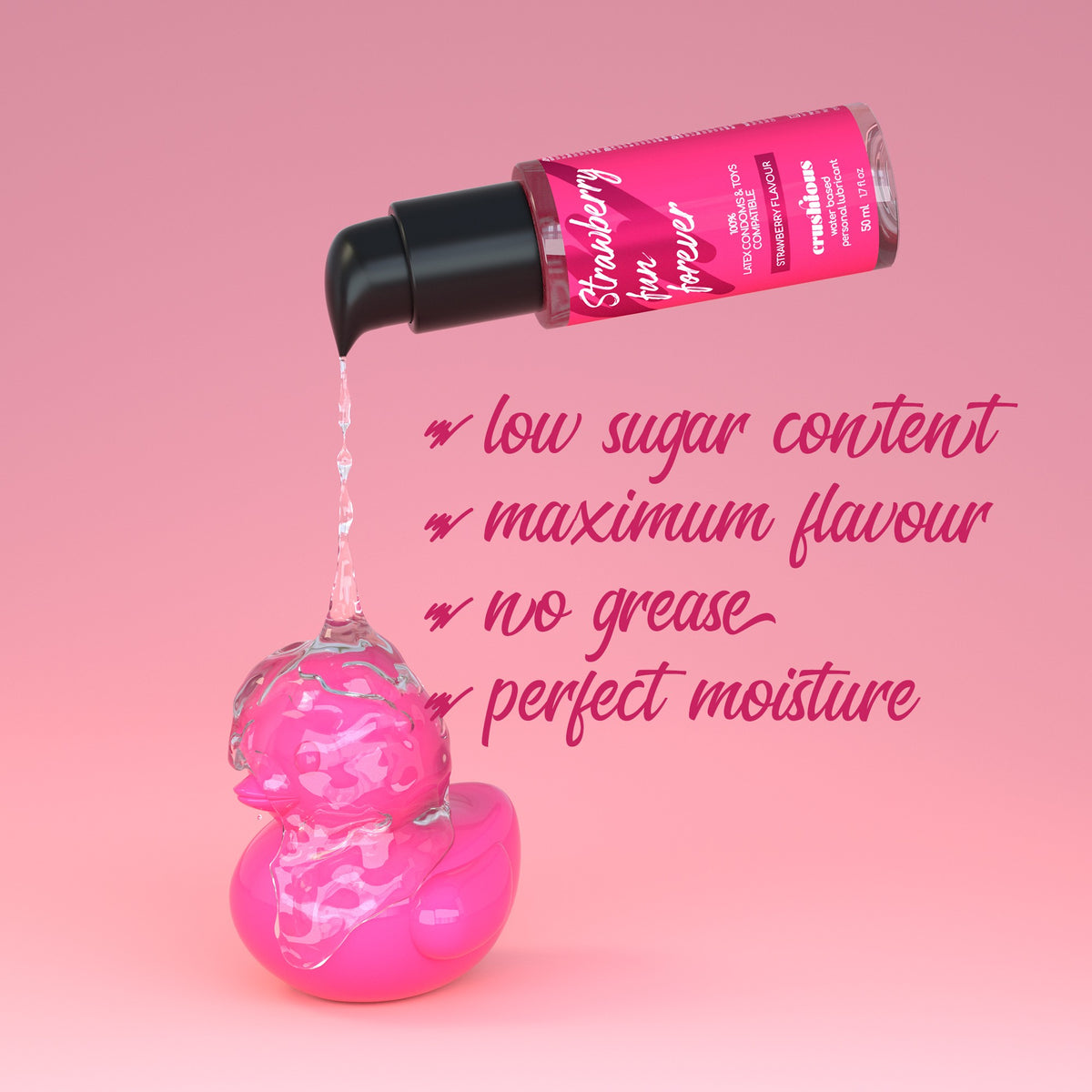 Lubrificante Com Sabor A Morango 50 Ml Crushious
