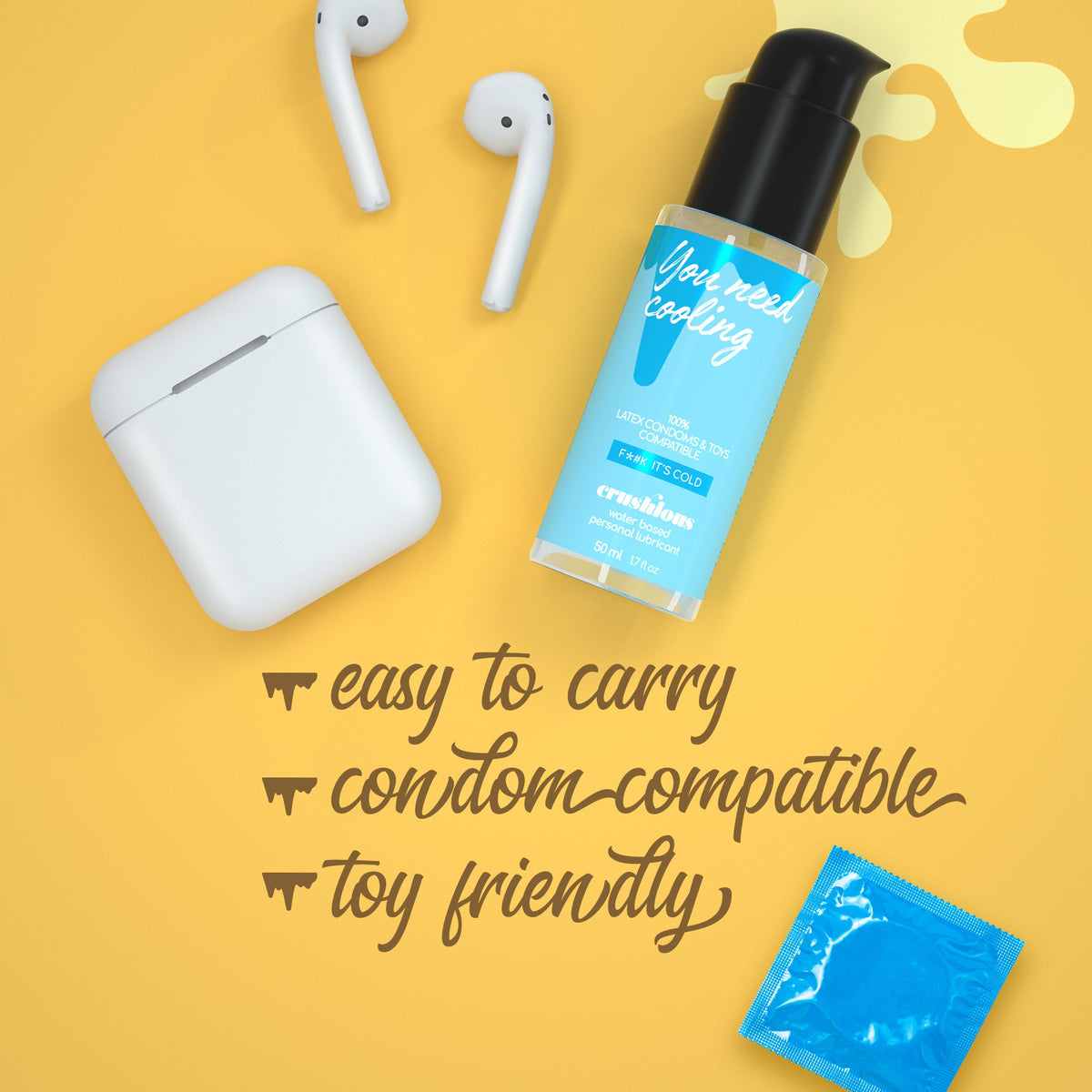 Lubrificante Com Efeito Frio 50 Ml Crushious