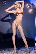 Collants Efeito Meias De Ligas Cr-4312 Nude