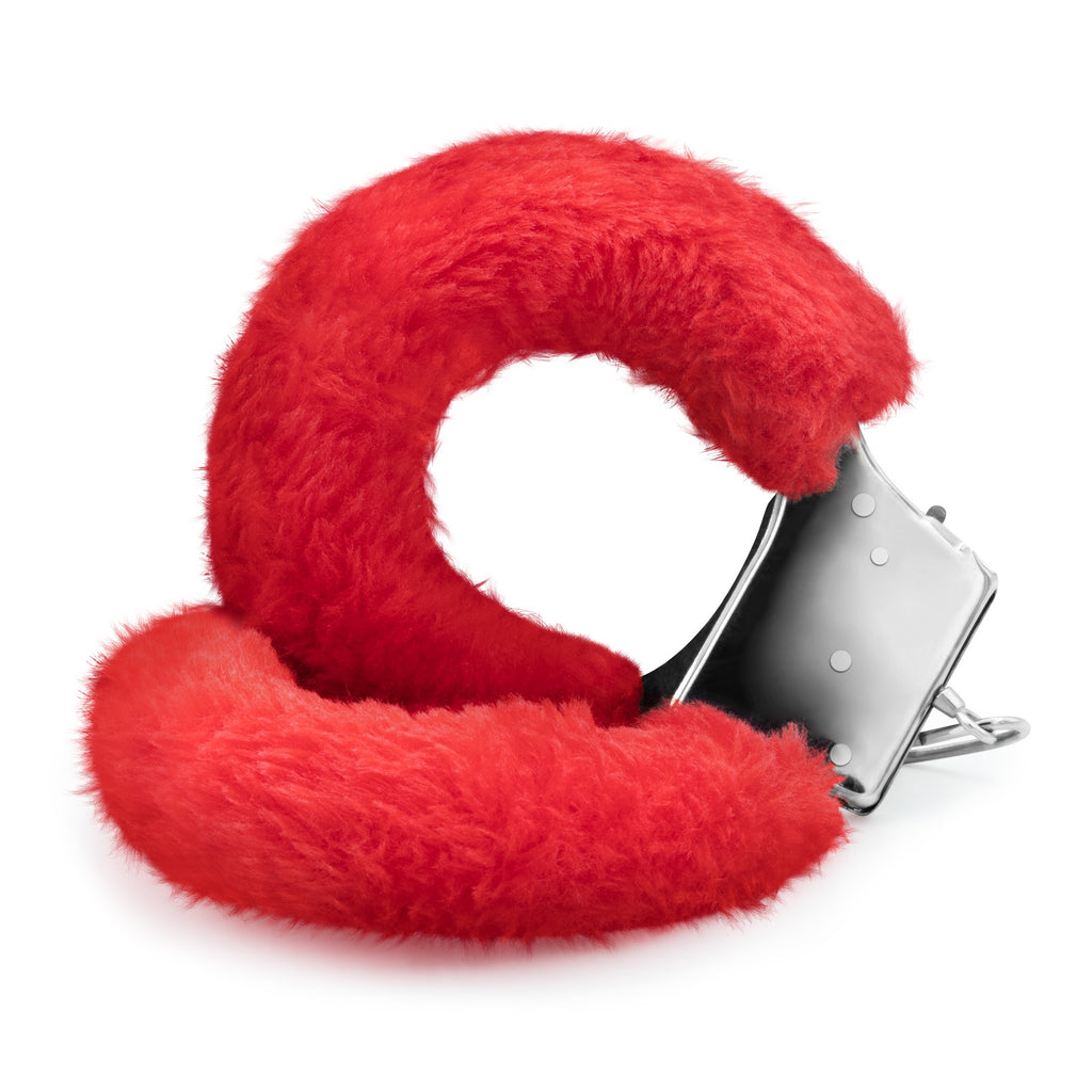 Algemas De Peluche Love Cuffs Crushious Vermelhas