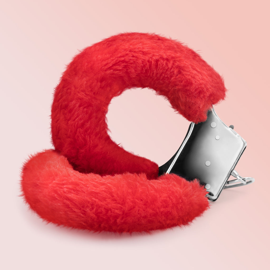 Algemas De Peluche Love Cuffs Crushious Vermelhas
