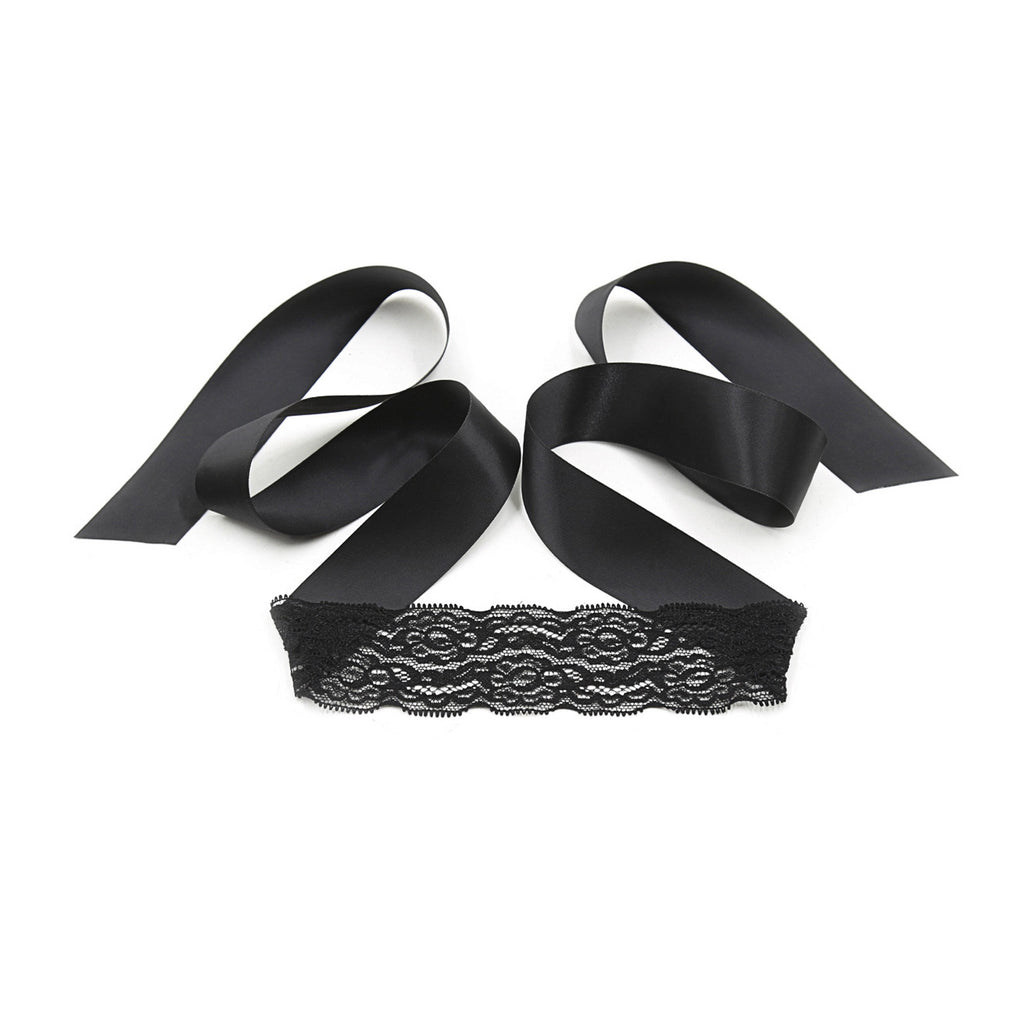 Conjunto De Renda Preta Lace Me Up Crushious