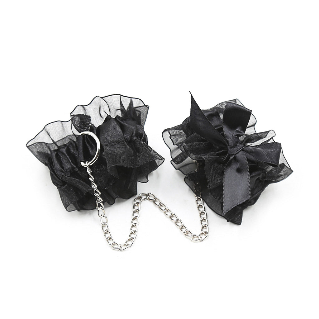 Conjunto De Renda Preta Lace Me Up Crushious