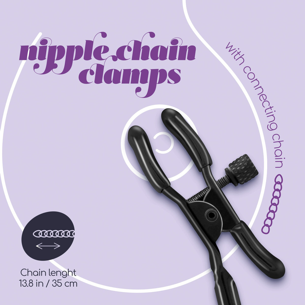 Pinças Para Mamilos Nipple Chain Clamps Crushious