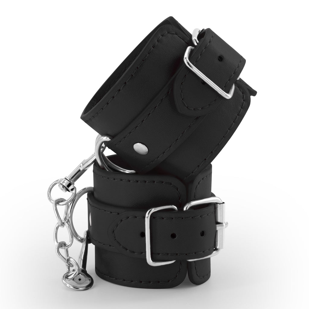 Algemas De Couro Bondage Love Crushious Pretas