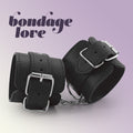 Algemas De Couro Bondage Love Crushious Pretas