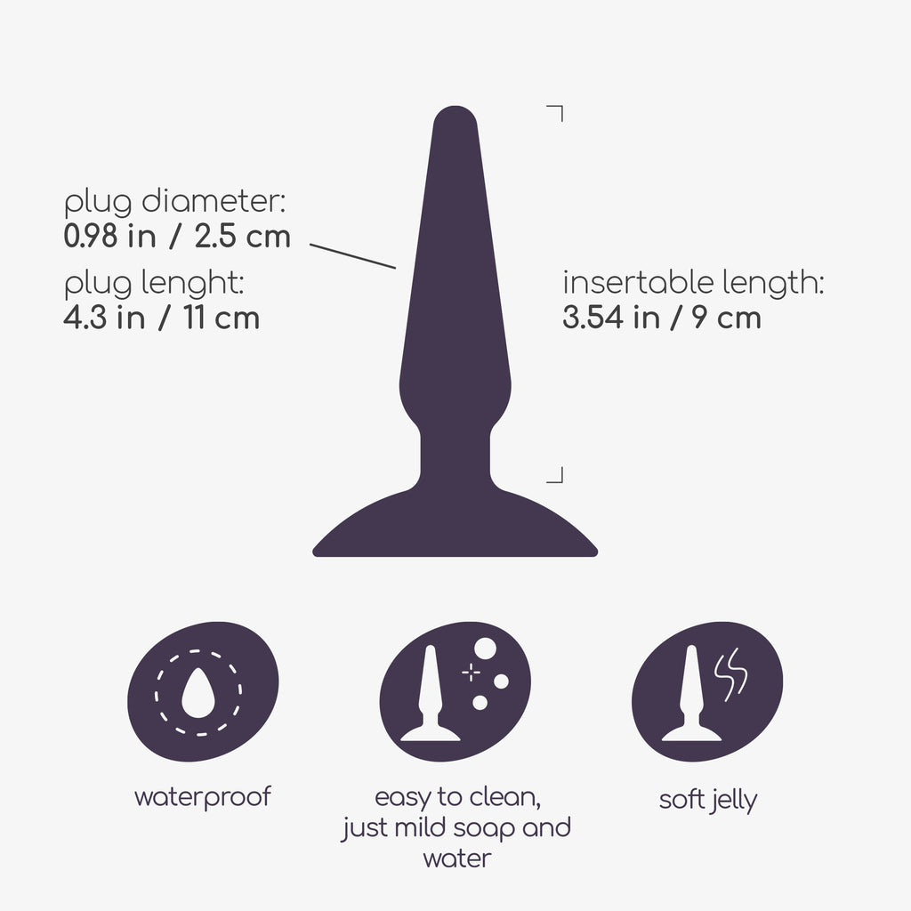 Plug Anal Jolly Plug Preto Crushious