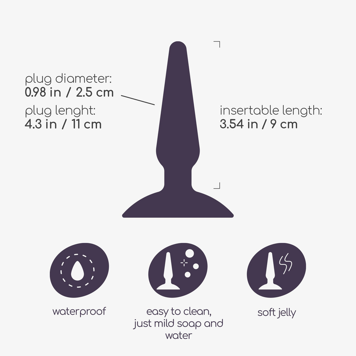 Plug Anal Jolly Plug Lilás Crushious