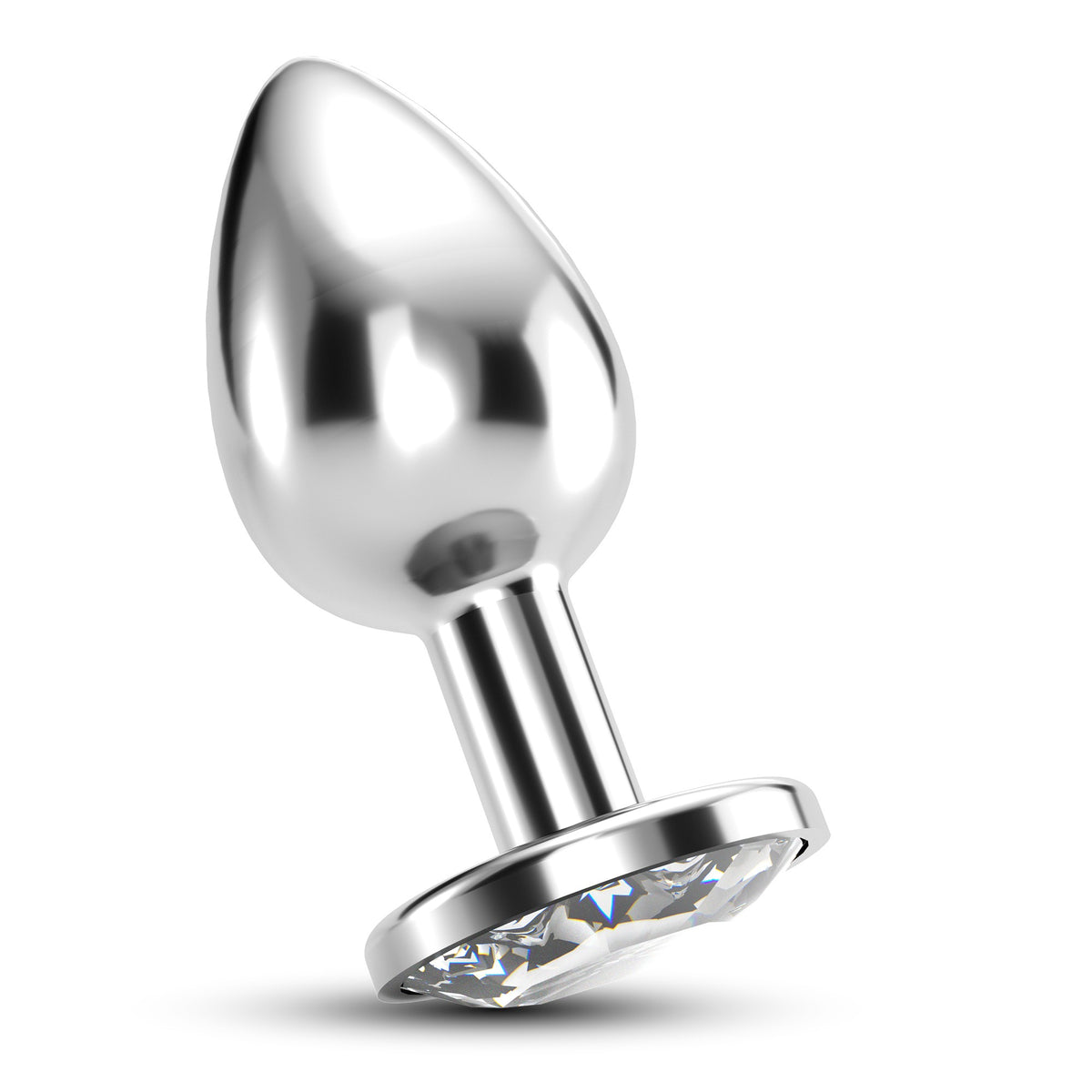 Plug Anal Joia Bijou Transparente Pequeno Crushious Com Bolsa Aveludada Grátis