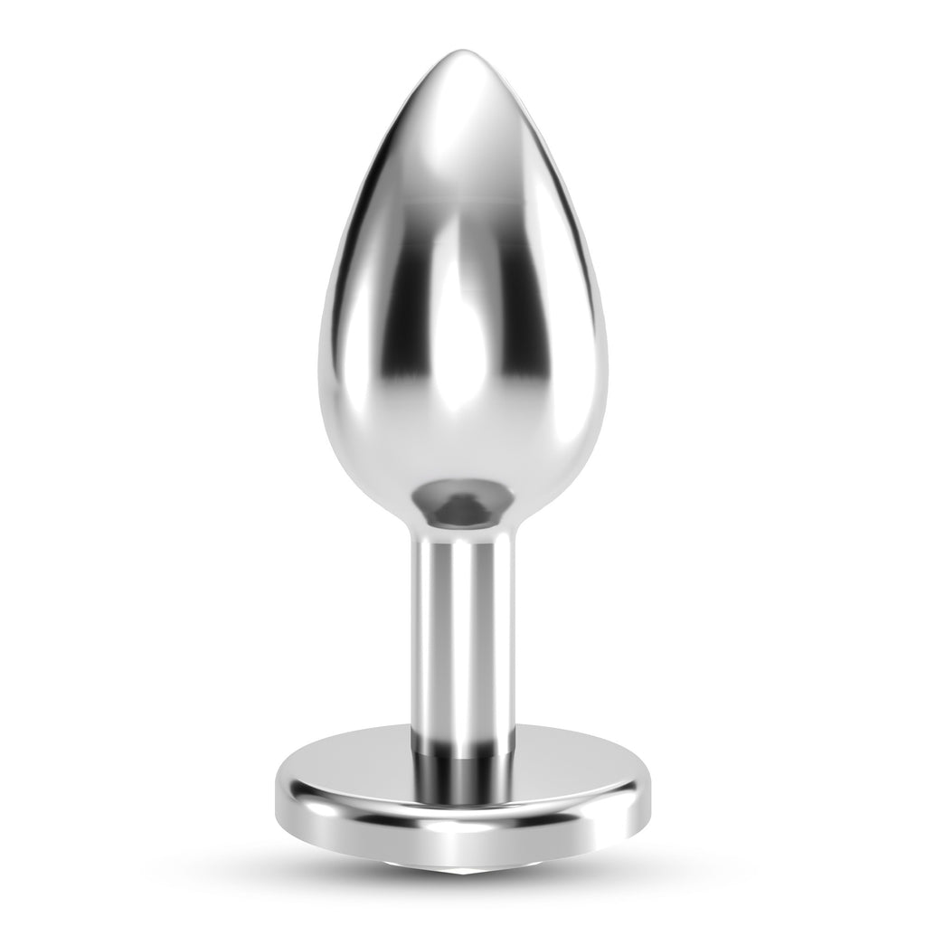 Plug Anal Joia Bijou Transparente Grande Crushious Com Bolsa Aveludada Grátis