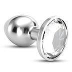 Plug Anal Joia Bijou Transparente Grande Crushious Com Bolsa Aveludada Grátis