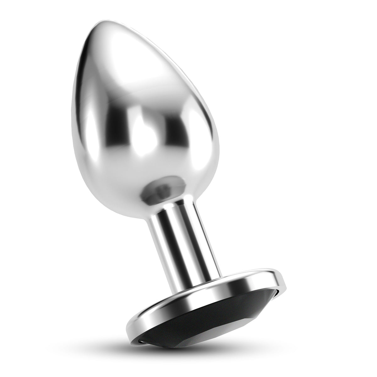 Plug Anal Joia Bijou Preto Pequeno Crushious Com Bolsa Aveludada Grátis