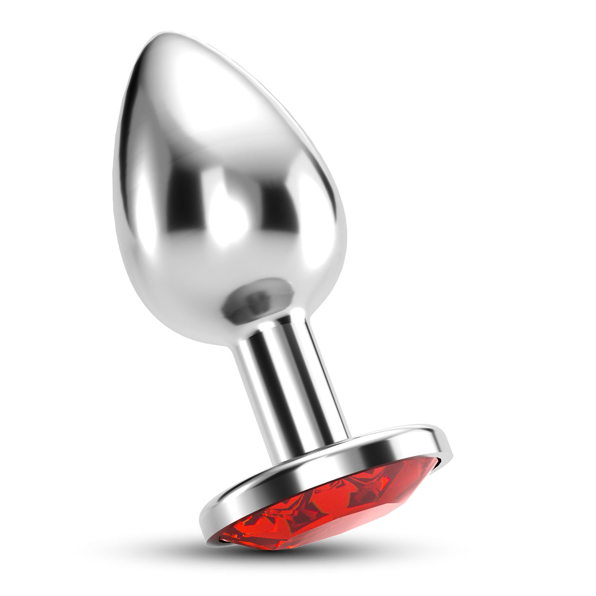 Plug Anal Joia Bijou Vermelho Médio Crushious Com Bolsa Aveludada Grátis