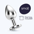 Plug Anal Joia Bijou Transparente Pequeno Crushious Com Bolsa Aveludada Grátis