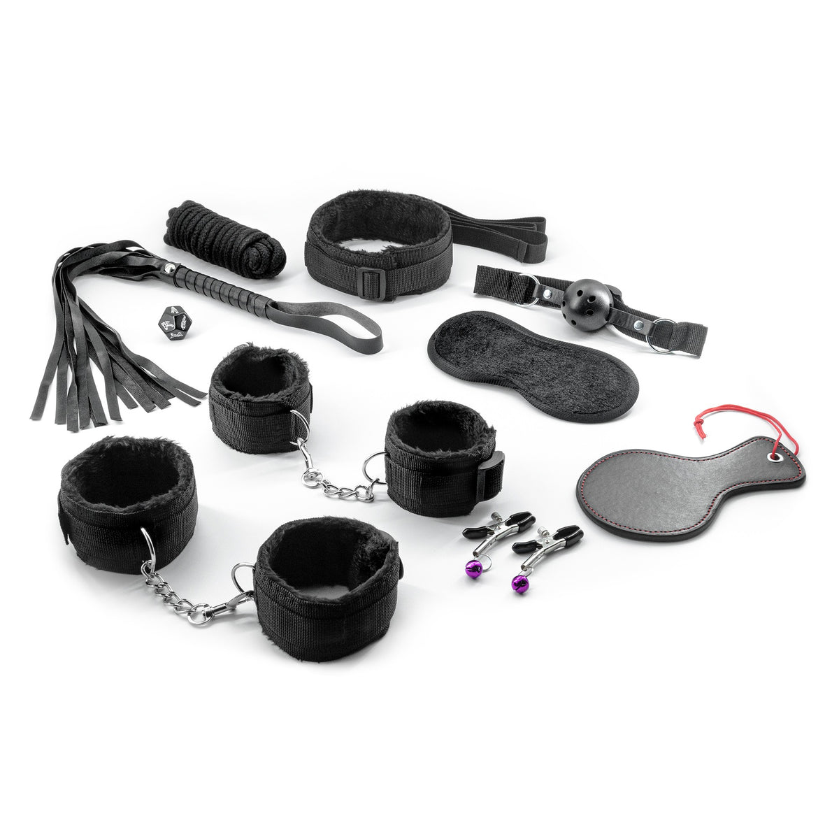 Kit Bondage Master & Cummander Com 11 Peças Crushious