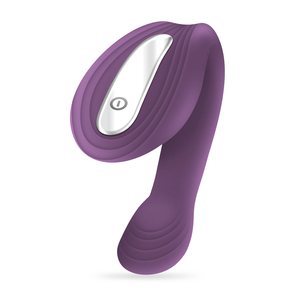 Vibrador Recarregável Com Comando Pleasuriser E Oferta De Lubrificante À Base De Água Crushious