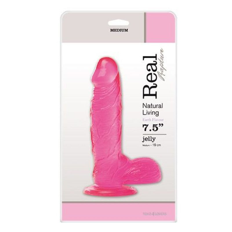 Dildo Real Rapture Earth Flavour 7.5'' Rosa