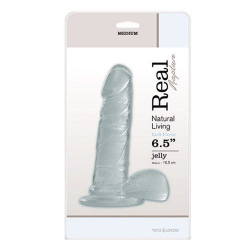 Dildo Real Rapture Earth Flavour 6.5'' Transparente