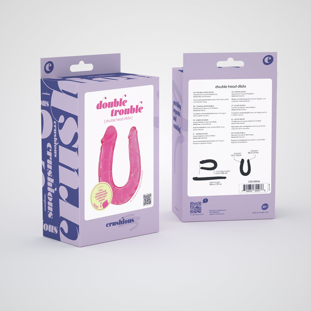 Dildo Duplo Double Trouble Crushious Rosa