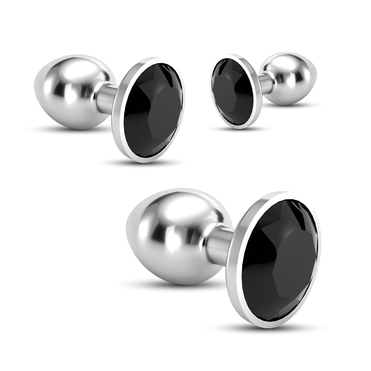 Anal Train Trio Bijou Preto Crushious Com Bolsas Individuais Grátis