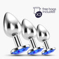 Anal Train Trio Bijou Azul Crushious Com Bolsas Individuais Grátis