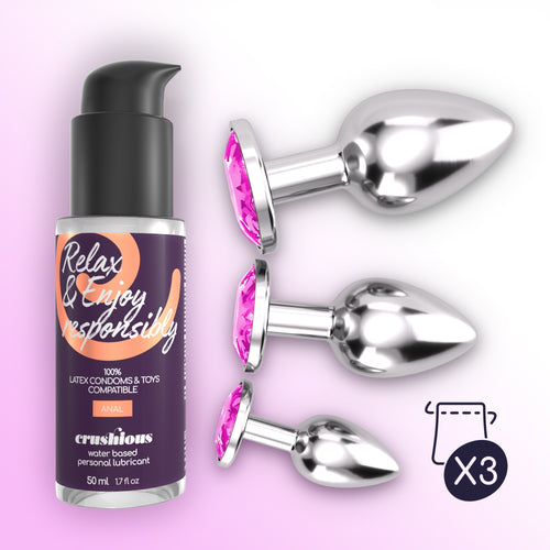 Bijou Anal Wet Train Trio Crushious Rosa