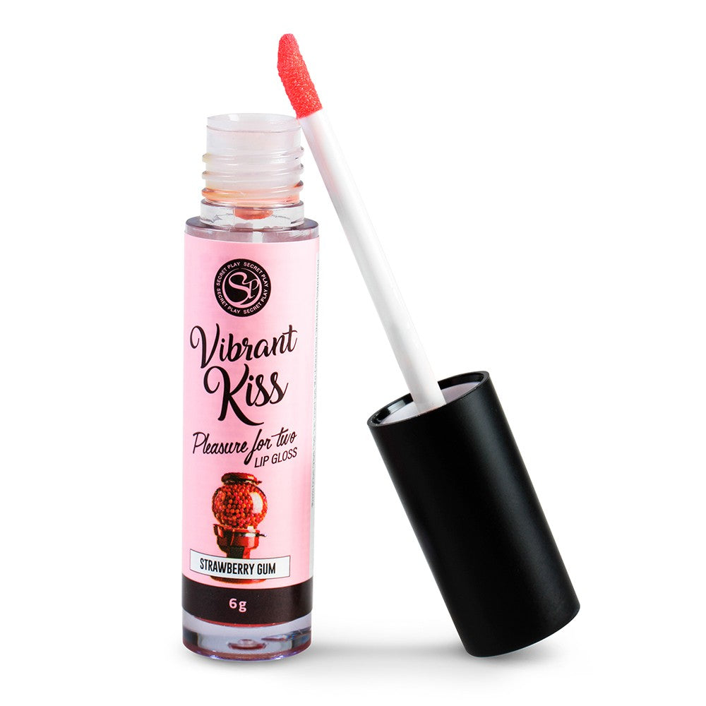 Lip Gloss De Pastilha De Morango Vibrant Kiss 6Gr