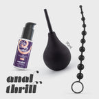 Anal Thrill Duche Anal 90Ml Com Lubrificante Anal 50Ml E Tira De 10 Pérolas Anais Crushious