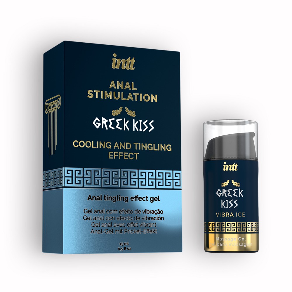 Gel De Massagem Anal Com Efeito De Vibração Greek Kiss Intt 15Ml