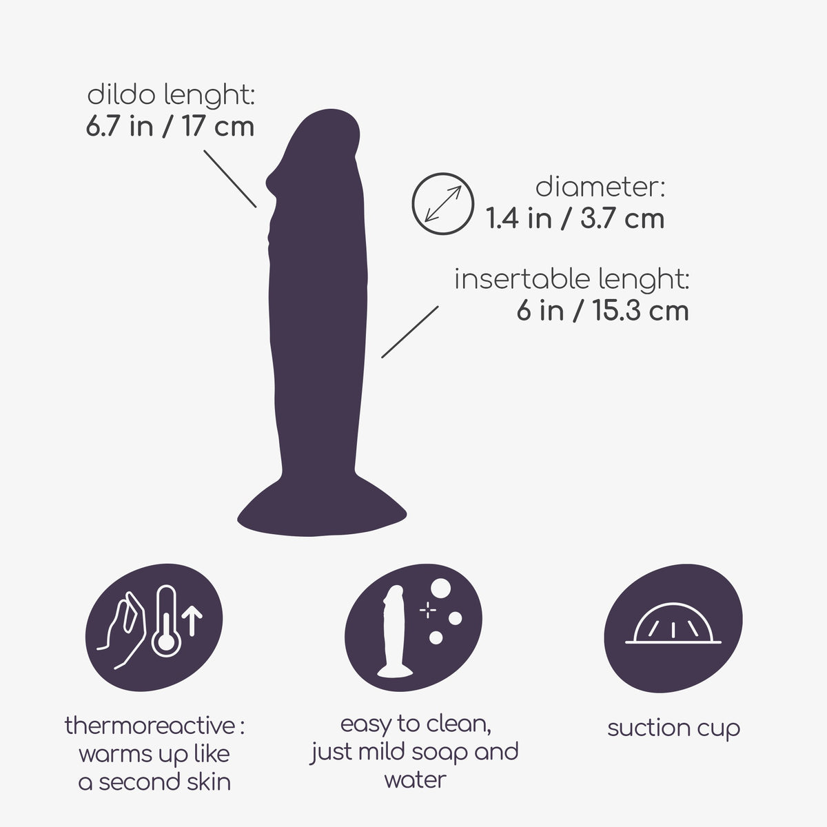 Dildo Ollie 6,7" Crushious