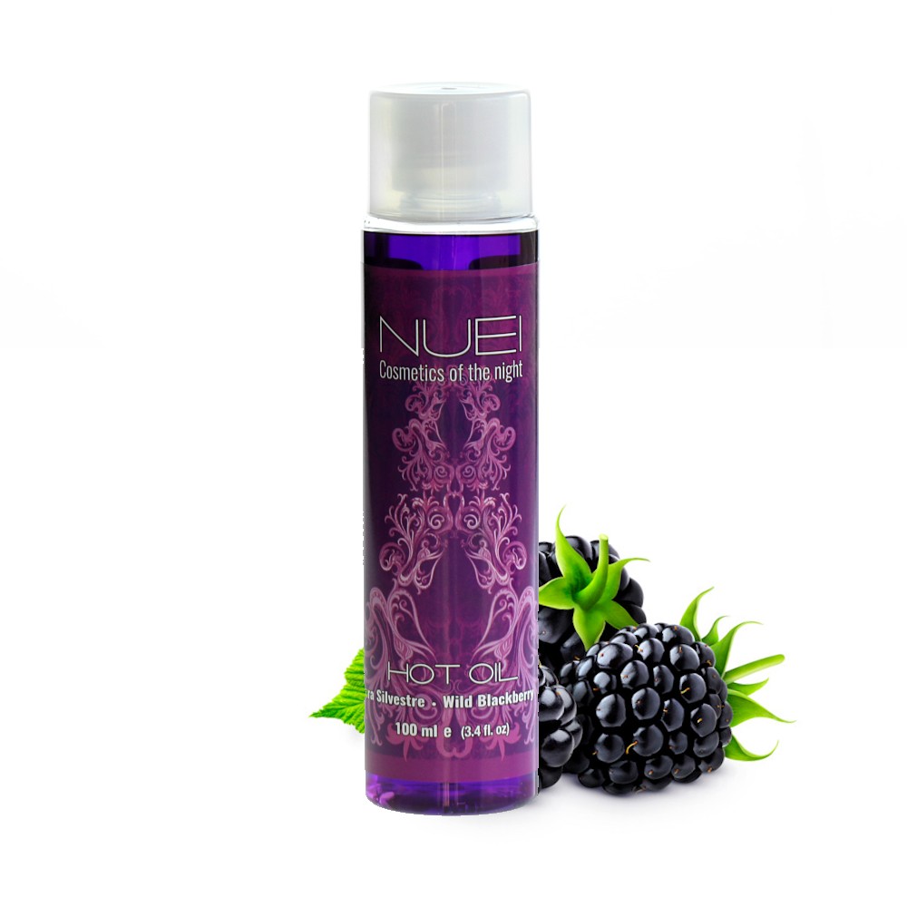 Óleo De Massagem Com Efeito Calor Amora Selvagem Hot Oil Nuei 100Ml