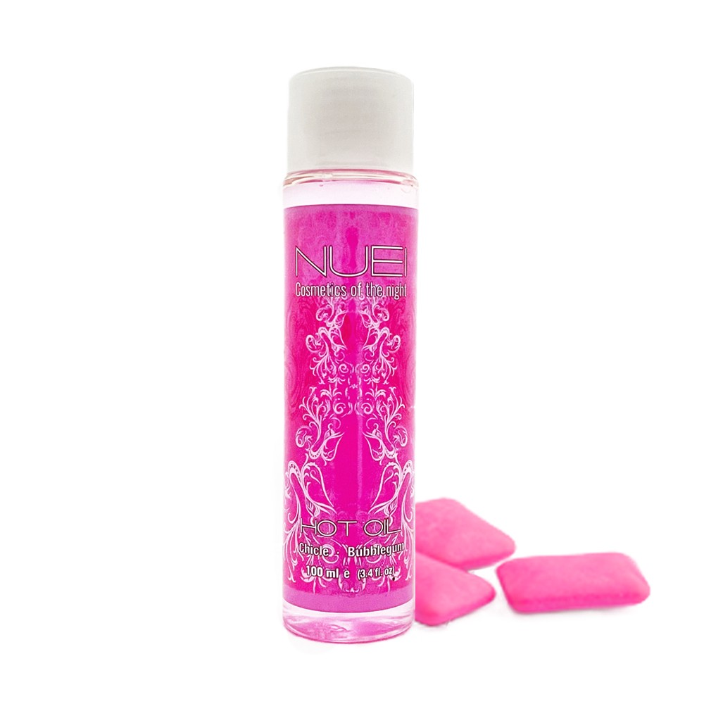 Óleo De Massagem Com Efeito Calor Pastilha Elástica Hot Oil Nuei 100Ml