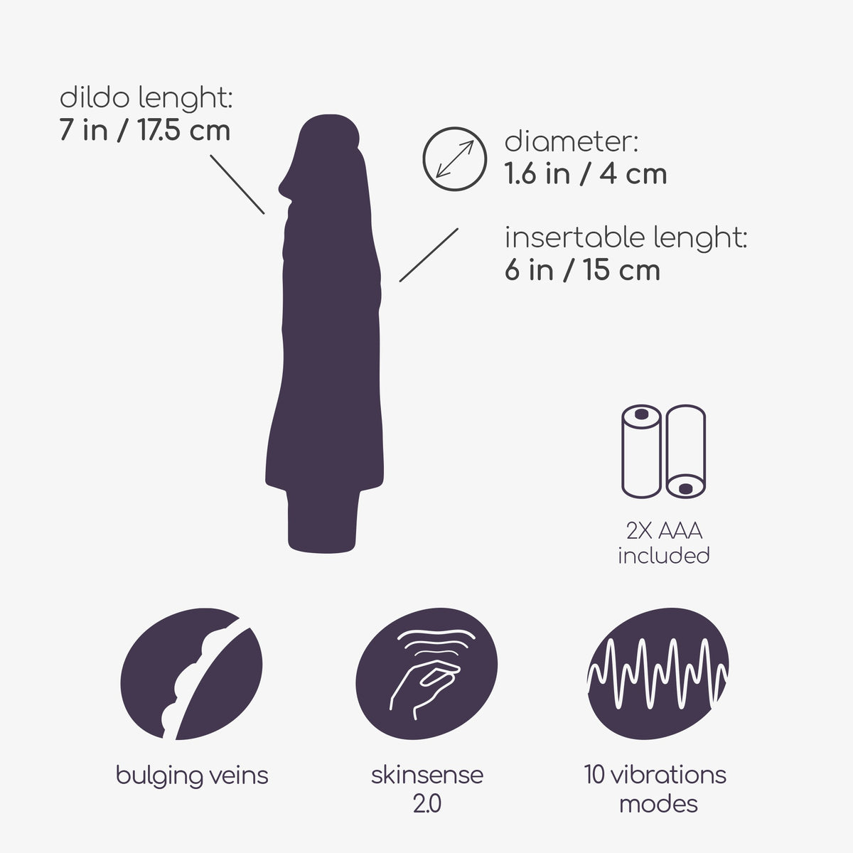 Vibrador Realístico Mr. Skin Crushious