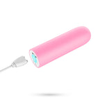 Quackers Bala Vibratória Recarregável Por Usb Rosa Crushious