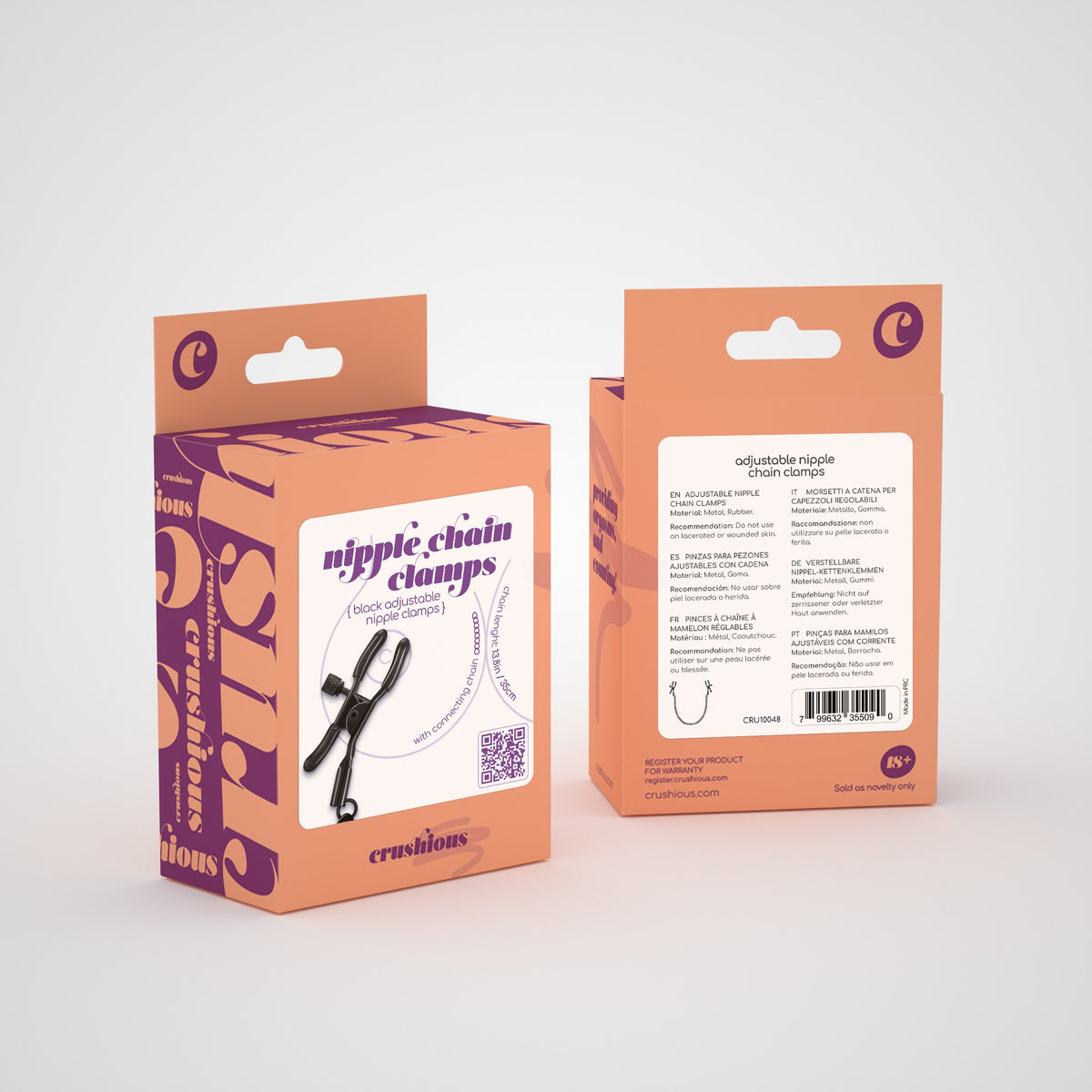 Pinças Para Mamilos Nipple Chain Clamps Crushious