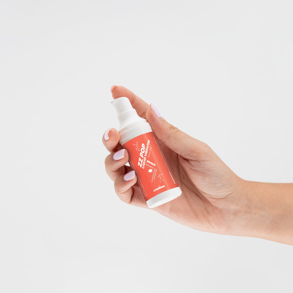 Vibrador Líquido Zz Pop Com Aroma Pêssego 30Ml Crushious
