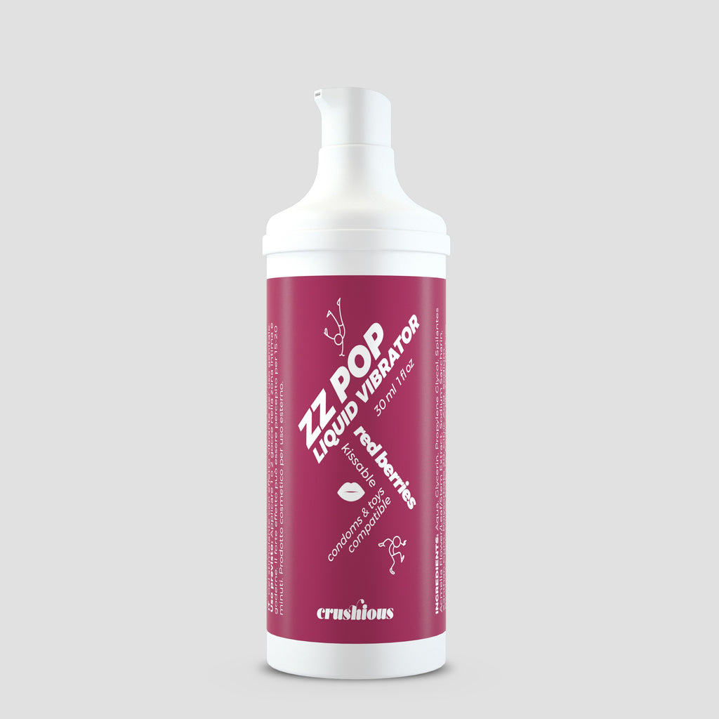 Vibrador Líquido Zz Pop Com Aroma Frutos Vermelhos 30Ml Crushious