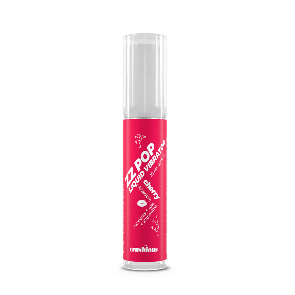 Vibrador Líquido Zz Pop Com Aroma Cereja 10Ml Crushious