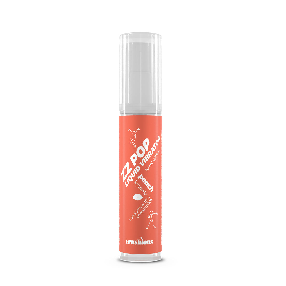 Vibrador Líquido CRUSHIOUS ZZ POP Pêssego 10ml
