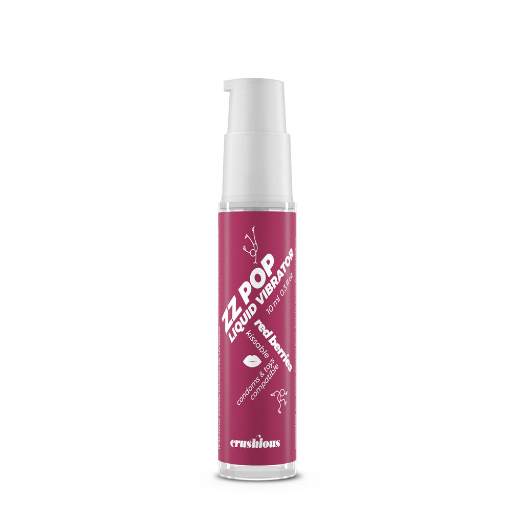 Vibrador Líquido Zz Pop Com Aroma Frutos Vermelhos 10Ml Crushious