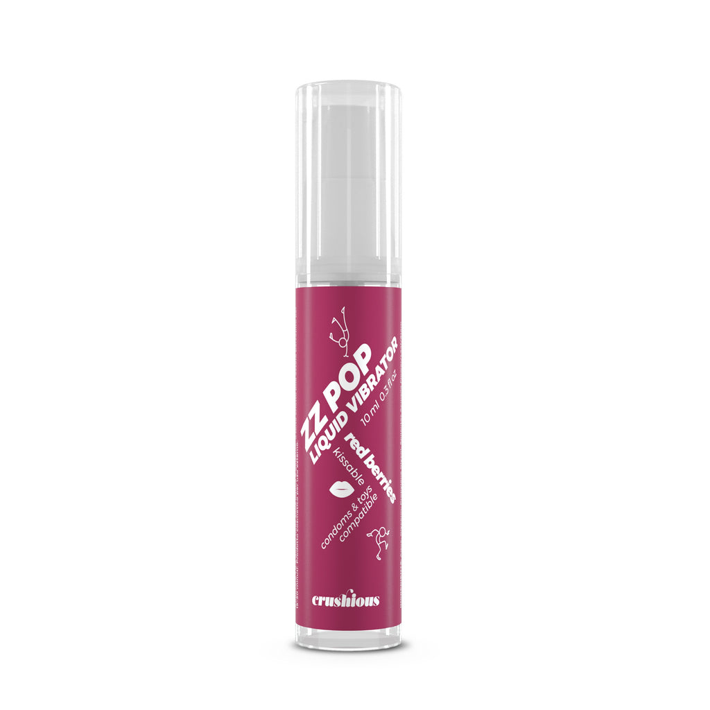 Vibrador Líquido Zz Pop Com Aroma Frutos Vermelhos 10Ml Crushious
