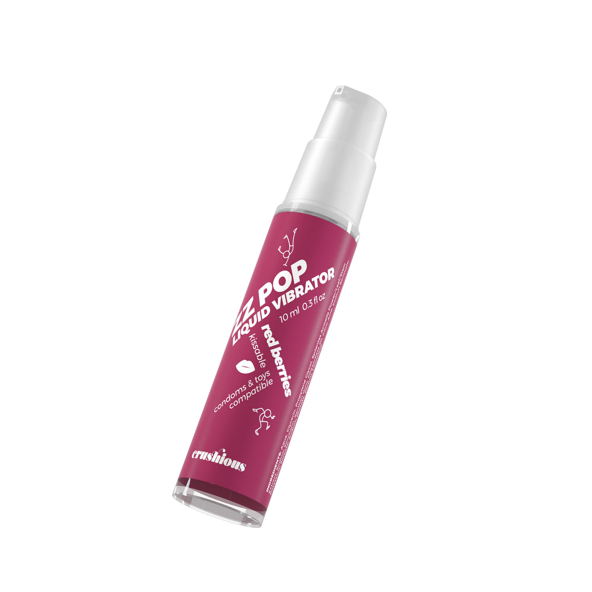 Vibrador Líquido Zz Pop Com Aroma Frutos Vermelhos 10Ml Crushious