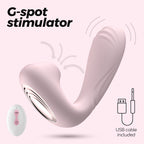 Estimulador Com Controlo Remoto Pookie + Crushious Rosa