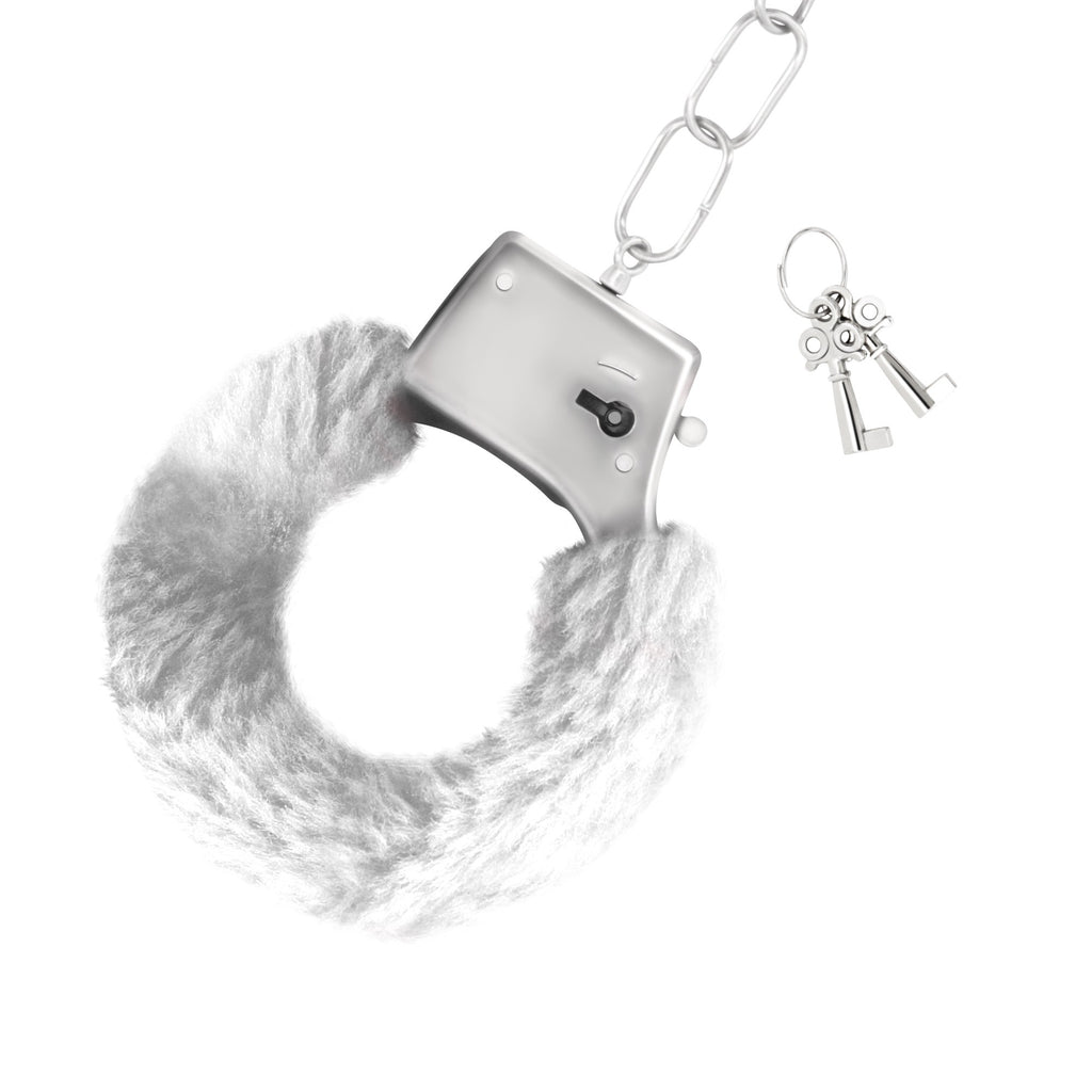 Algemas De Peluche Love Cuffs Crushious Brancas