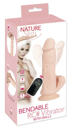 Vibrador Realista Com Comando Sem Fios Bendable Rc Nature Skin