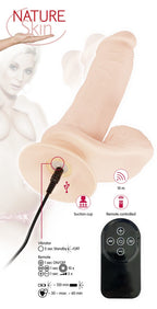 Vibrador Realista Com Comando Sem Fios Bendable Rc Nature Skin