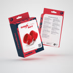 Algemas De Velcro Tough Love Com Corrente De 40Cm Extra Crushious Vermelhas