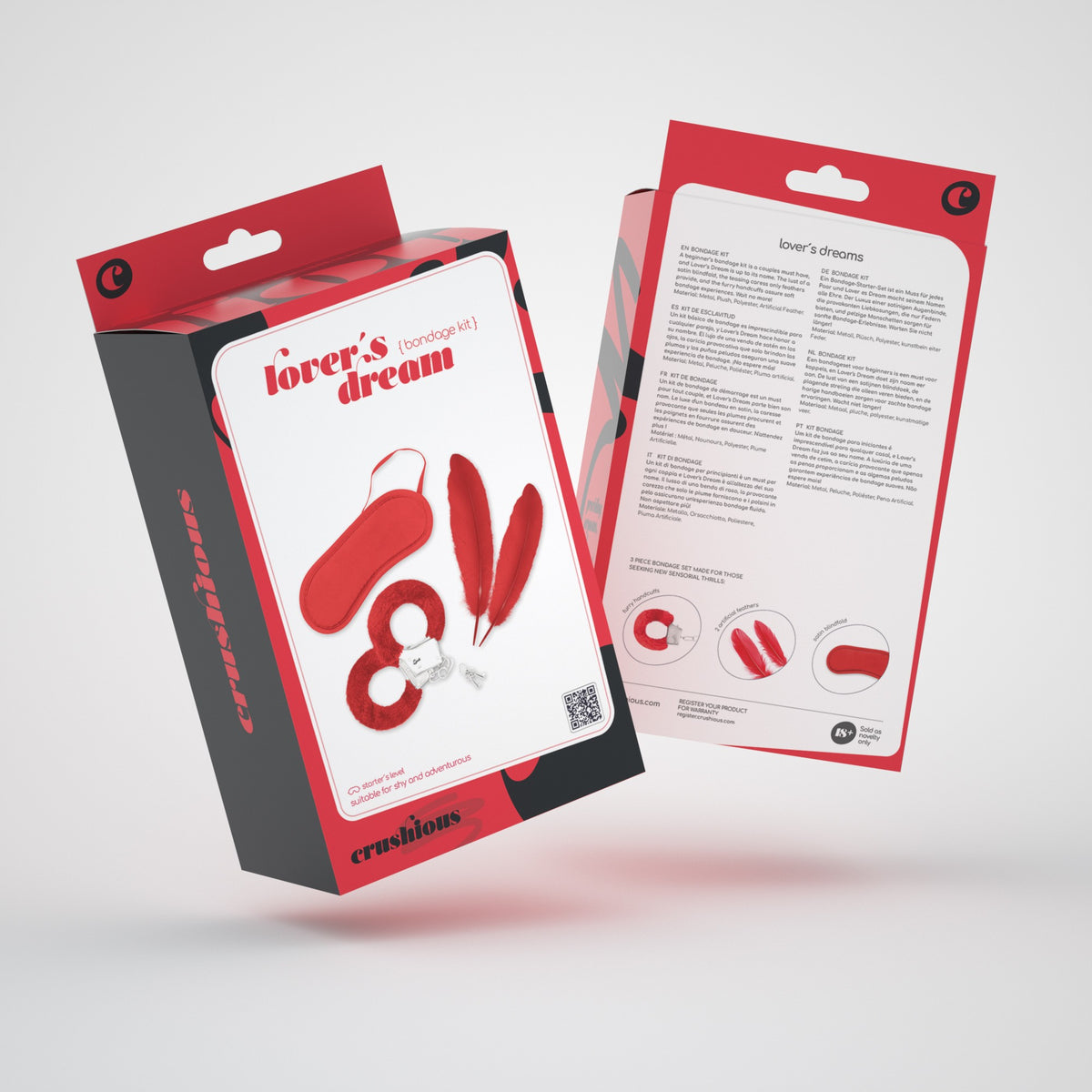 Kit Bondage Lover'S Dream Crushious Vermelho