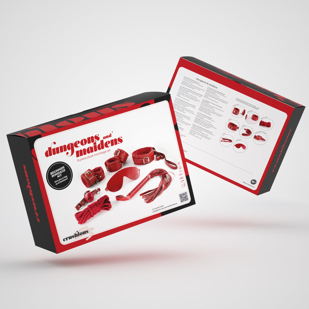 Kit Bdsm Dungeons & Maidens Vermelho Crushious